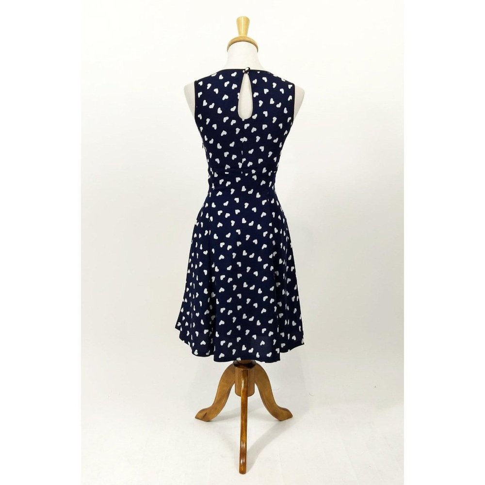 Banned Keyhole Tell the Story Dress in Navy - Picture 4 of 5